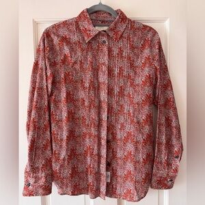 J. Crew Festive Holly Pattern Shirt